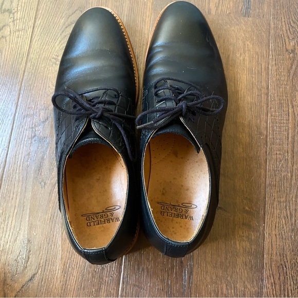 Warfield & Grand Archer Black Leather Oxford SZ 8 - Picture 7 of 15